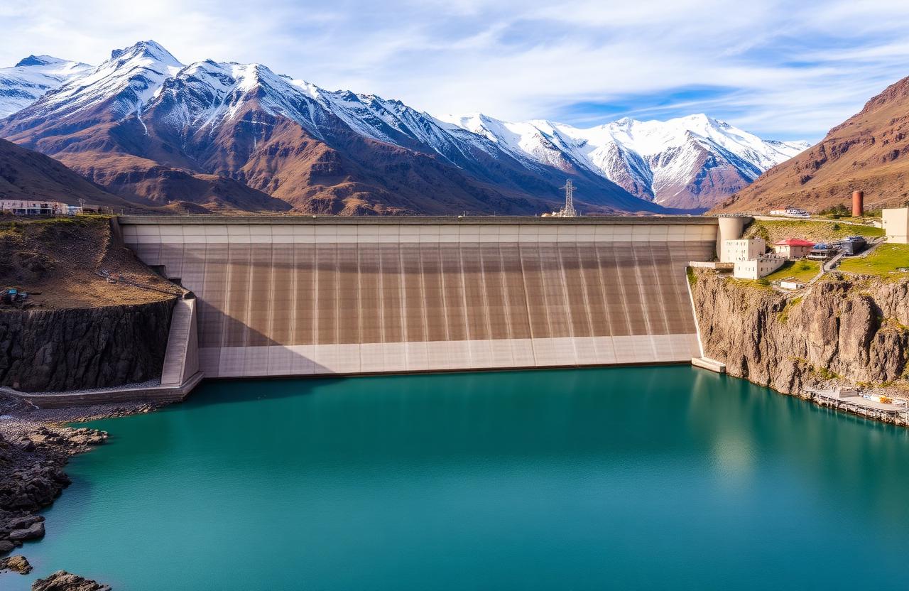 Barrage hydroélectrique de Patagonie
