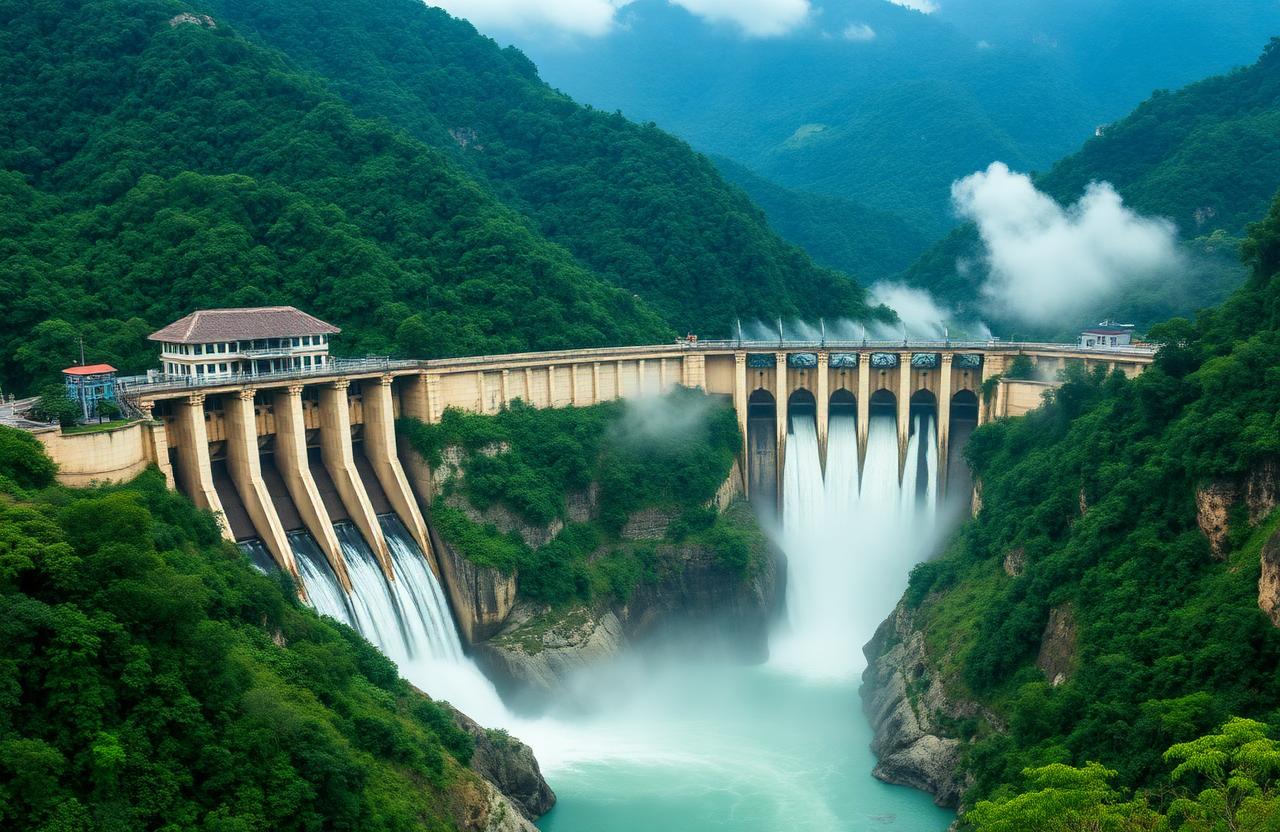 Centrale hydroélectrique du Vietnam